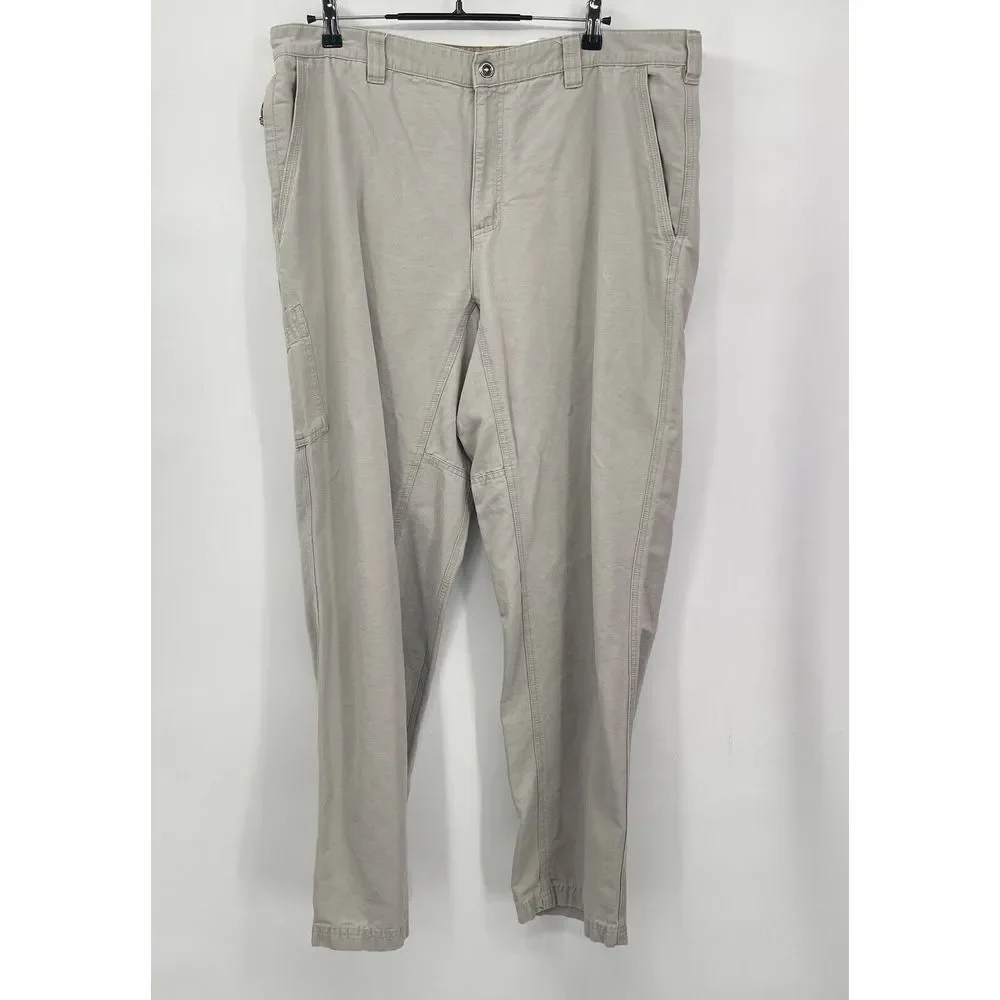 Columbia 38x32 Utility Pants Mens Tan Cotton Rugged Cargo Hiking AM8431‎